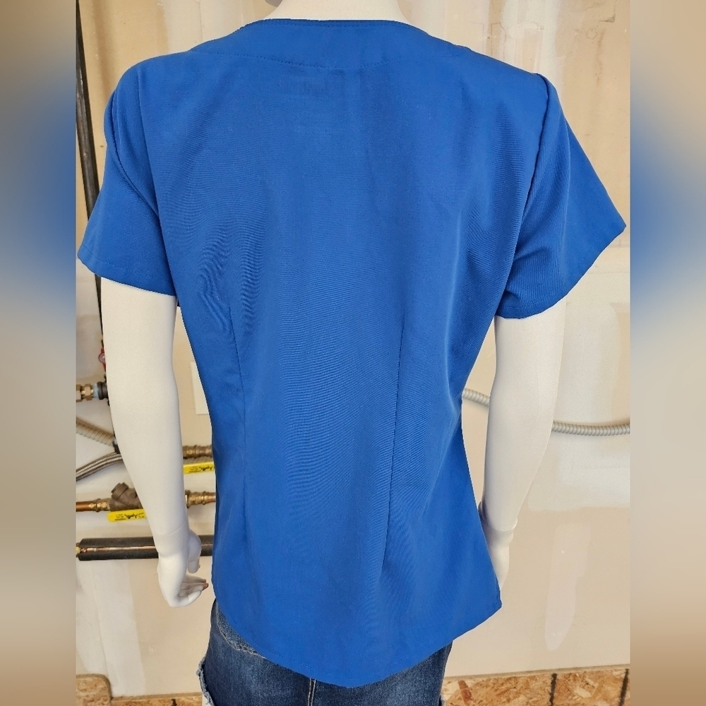 Grey's Anatomy By Barco Short Sleeve V-Neck Signature Srub Top Size M - Picture 3 of 11